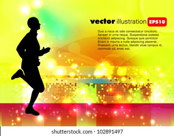 Ilustración vectorial deportiva