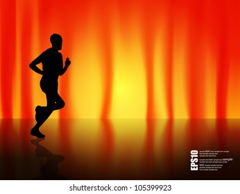 Ilustración vectorial deportiva