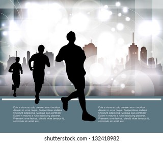 Ilustración vectorial deportiva
