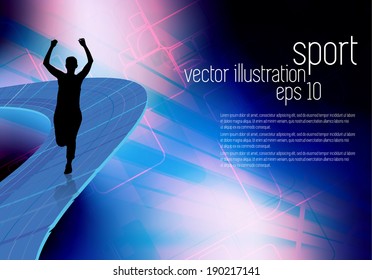 Ilustración vectorial deportiva 