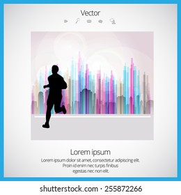Ilustración vectorial deportiva 
