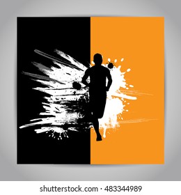 Ilustración vectorial deportiva