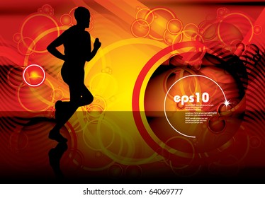 Ilustración vectorial deportiva