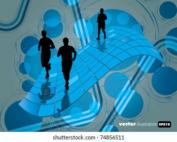 Ilustración vectorial deportiva