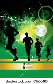 Ilustración vectorial deportiva