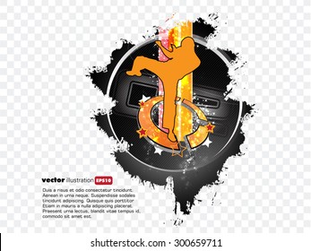 Sport vector. Karate