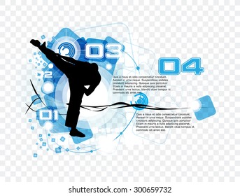 Sport vector. Karate