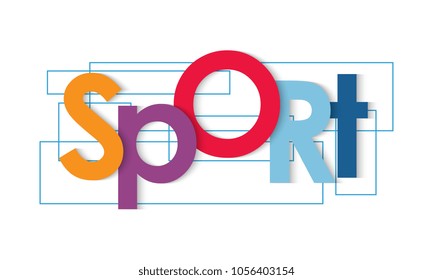 Sport vector letters