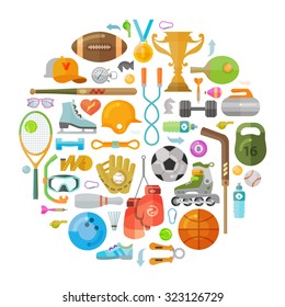 sport vector logo design template. gym or fitness icons