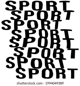 formato vectorial de deporte negro