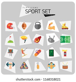 Sport vehicles icon set. Rugby ball, bike helmet, water skier. Activity concept. Can be used for topics like hobby, healthy lifestyle, sport outfit