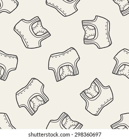 sport vest doodle seamless pattern background