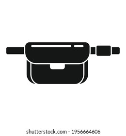 Sport waist bag icon. Simple illustration of Sport waist bag vector icon for web design isolated on white background