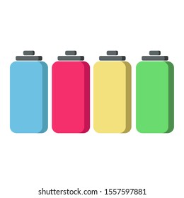 Sport water bottle icon, fitness and sport, hydro flask sign vector graphics, a colorfull on a white background, eps 10.-vector