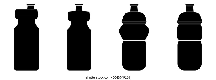 sport water bottle icon set, sport water bottle vector set