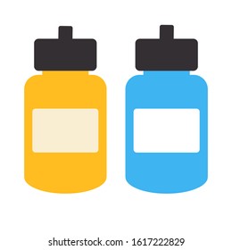 Sport water bottle icon in trendy flat style. Vector illustration.