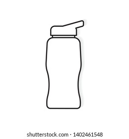 sport water bottle icon- vector illustration