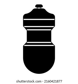 Sport water bottle pictogram vector illustration.