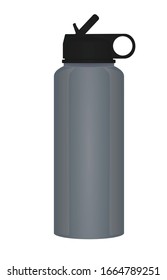 Sport water bottle. vector illustration