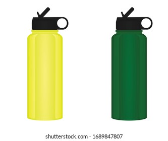 Sport water bottle. vector illustration
