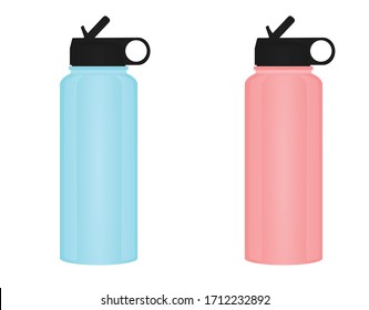 Sport water bottle. vector illustration