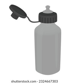 Sport water bottle. vector illustration
