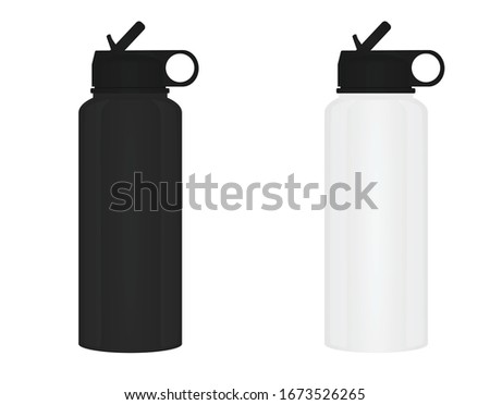 Sport water bottle. vector illustration