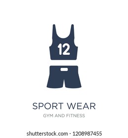Sport wear icon. Trendy flat vector Sport wear icon on white background from Gym and fitness collection, vector illustration can be use for web and mobile, eps10