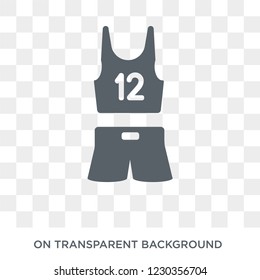 Sport wear icon. Trendy flat vector Sport wear icon on transparent background from Gym and fitness collection. 