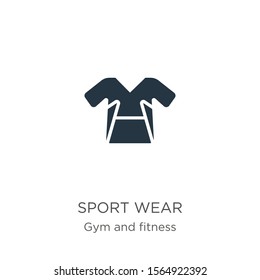 Sport wear icon vector. Trendy flat sport wear icon from gym and fitness collection isolated on white background. Vector illustration can be used for web and mobile graphic design, logo, eps10