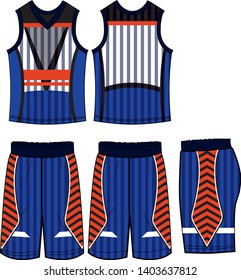sport wear set template vector