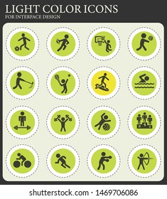 sport web icons for user interface design