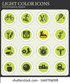 sport web icons for user interface design