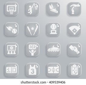 sport web icons for user interface design
