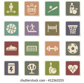 sport web icons for user interface design