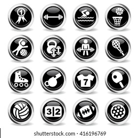 sport web icons for user interface design