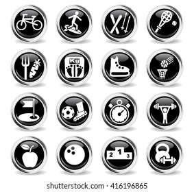 sport web icons for user interface design
