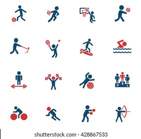 sport web icons for user interface design