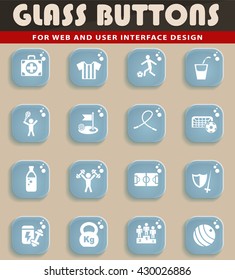 sport web icons for user interface design