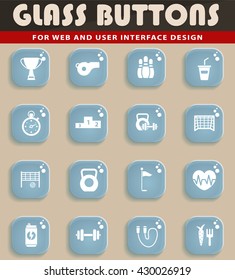 sport web icons for user interface design
