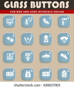 sport web icons for user interface design