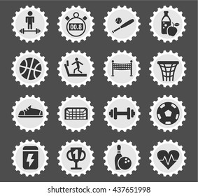 sport web icons for user interface design