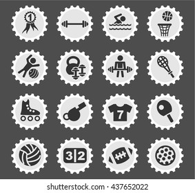sport web icons for user interface design
