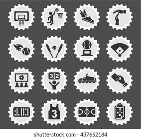 sport web icons for user interface design