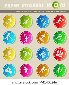 sport web icons for user interface design