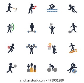 sport web icons for user interface design