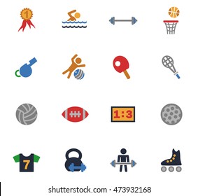 sport web icons for user interface design