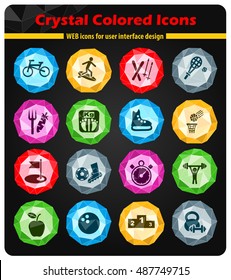 sport web icons for user interface design
