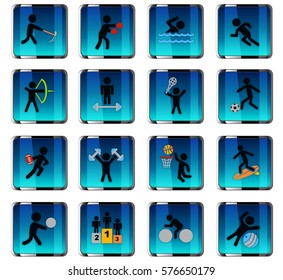 sport web icons for user interface design
