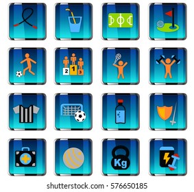 sport web icons for user interface design